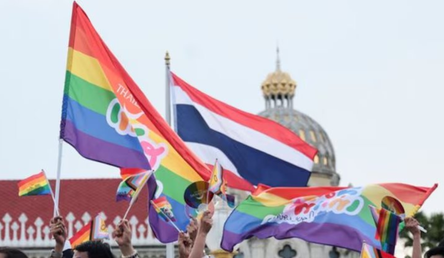  Thailand menjadi satu-satunya negara di Asia Tenggara yang melegalkan pernikahan sesama jenis. (foto X/@intmonitor)